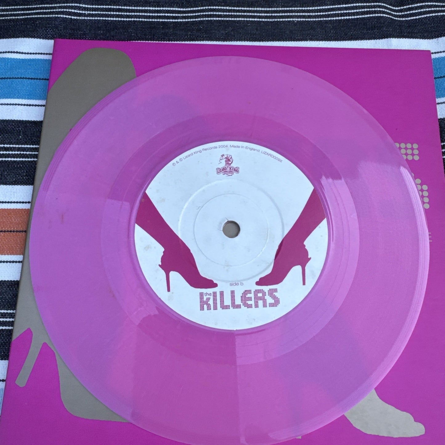 The Killers / Somebody Told Me 2004 UK PINK Vinyl Lizard King Records LIZARD009X