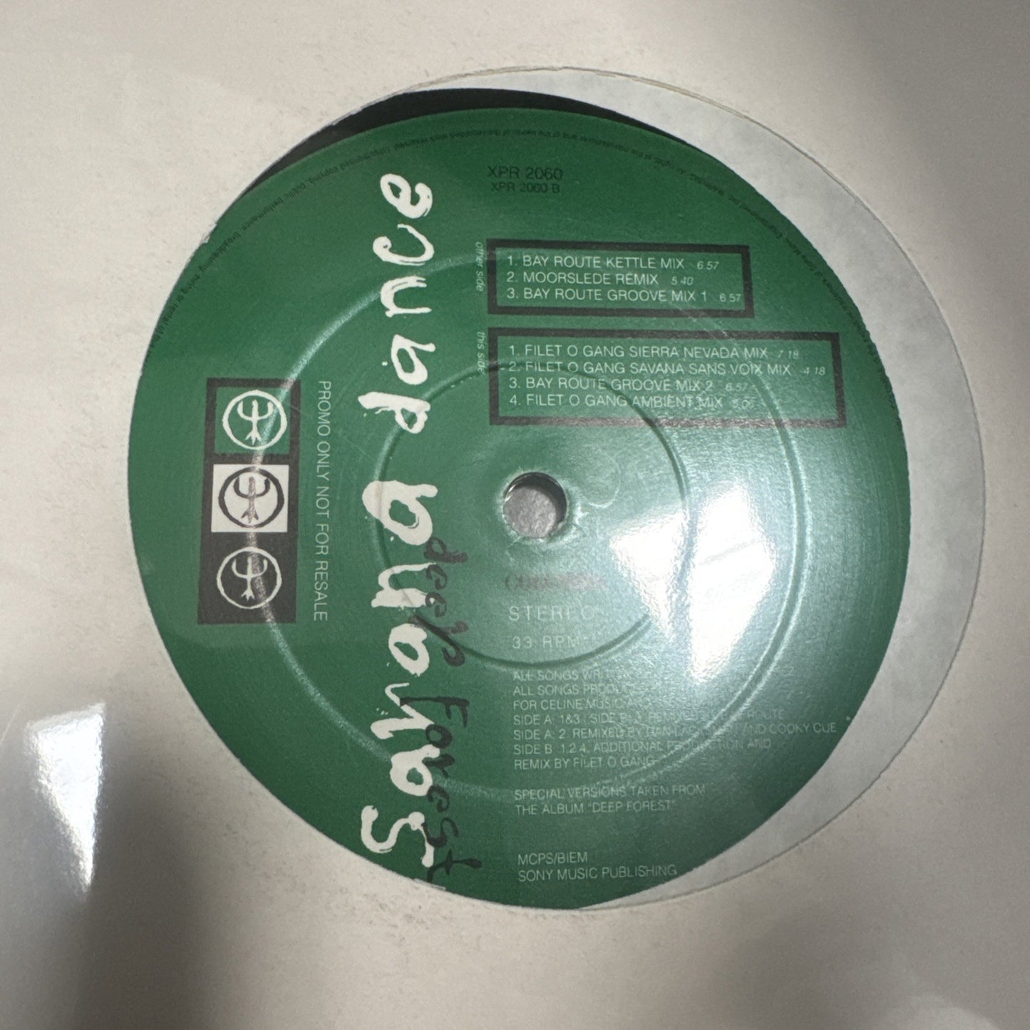 Deep Forest – Savana Dance: 1994 UK promo 12" of lush ambient house remixes