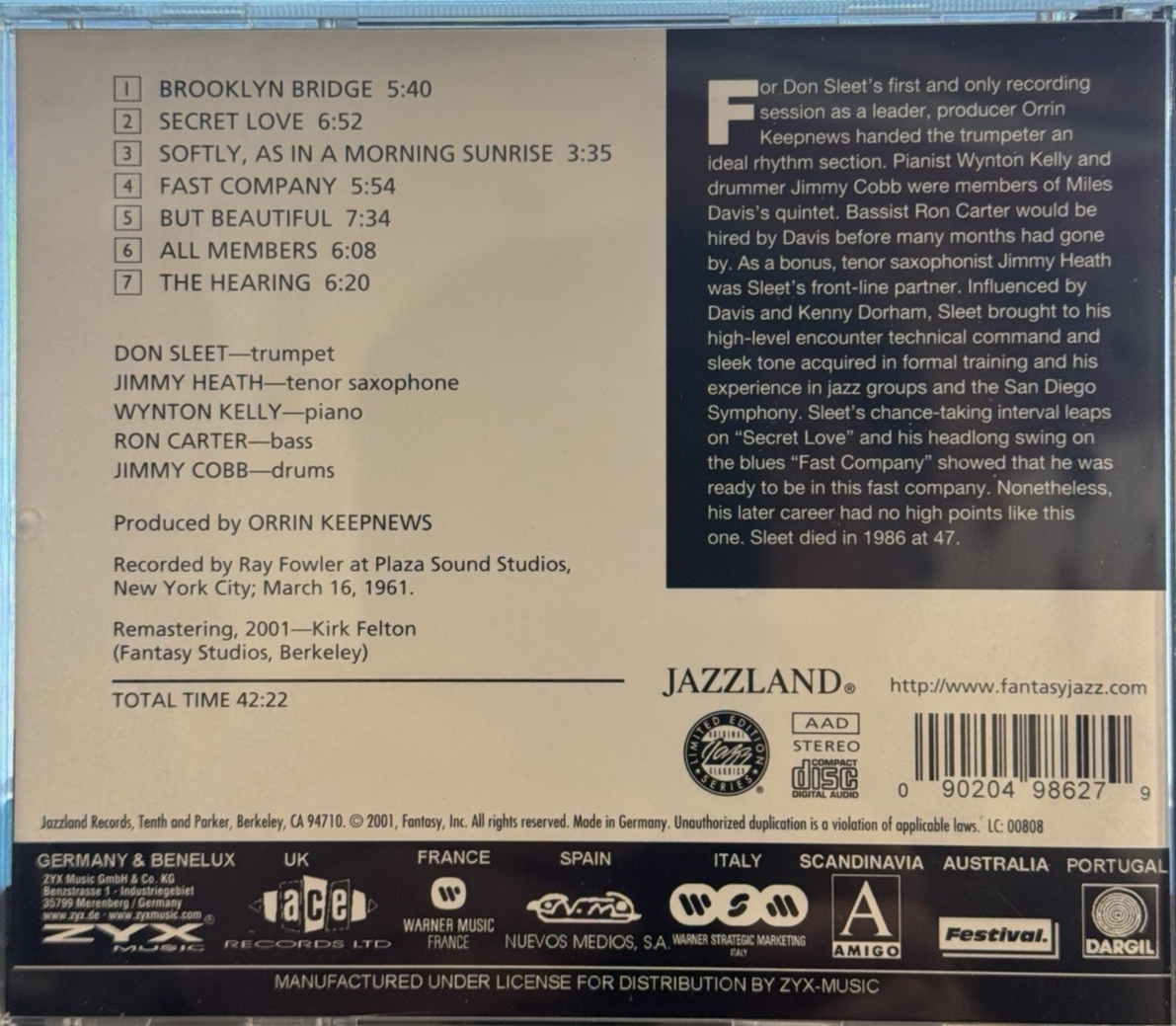Don Sleet with Jimmy Heath, Wynton Kelly – All Members | CD | Jazz