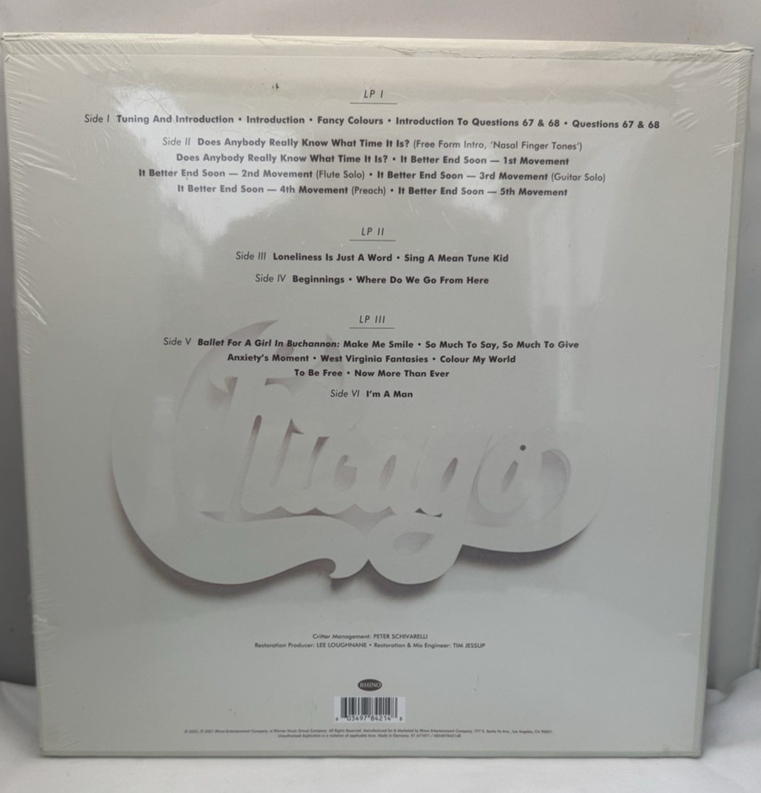 Chicago – At Carnegie Hall – April 9, 1971 | 3×LP Vinyl | 2022 | Rhino Records