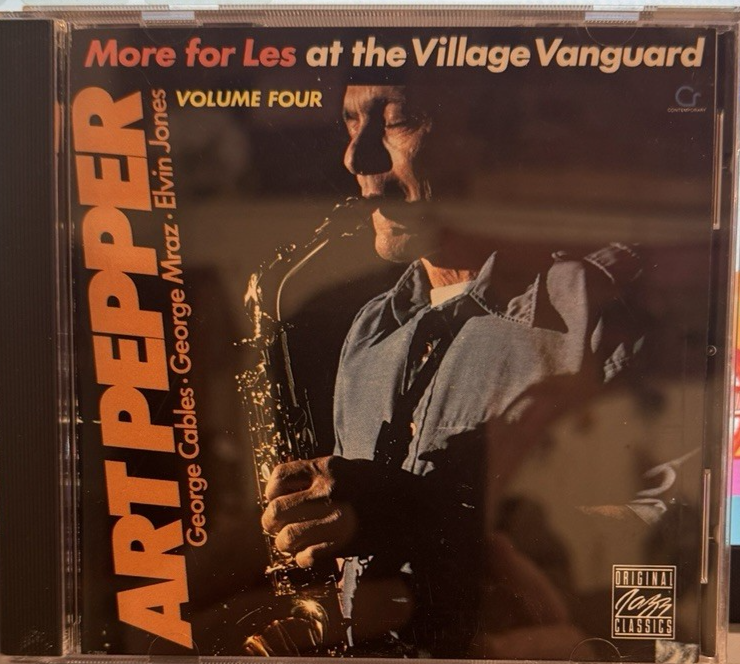 Art Pepper More For Les,Thursday Friday saturday Night at the Village Vanguard