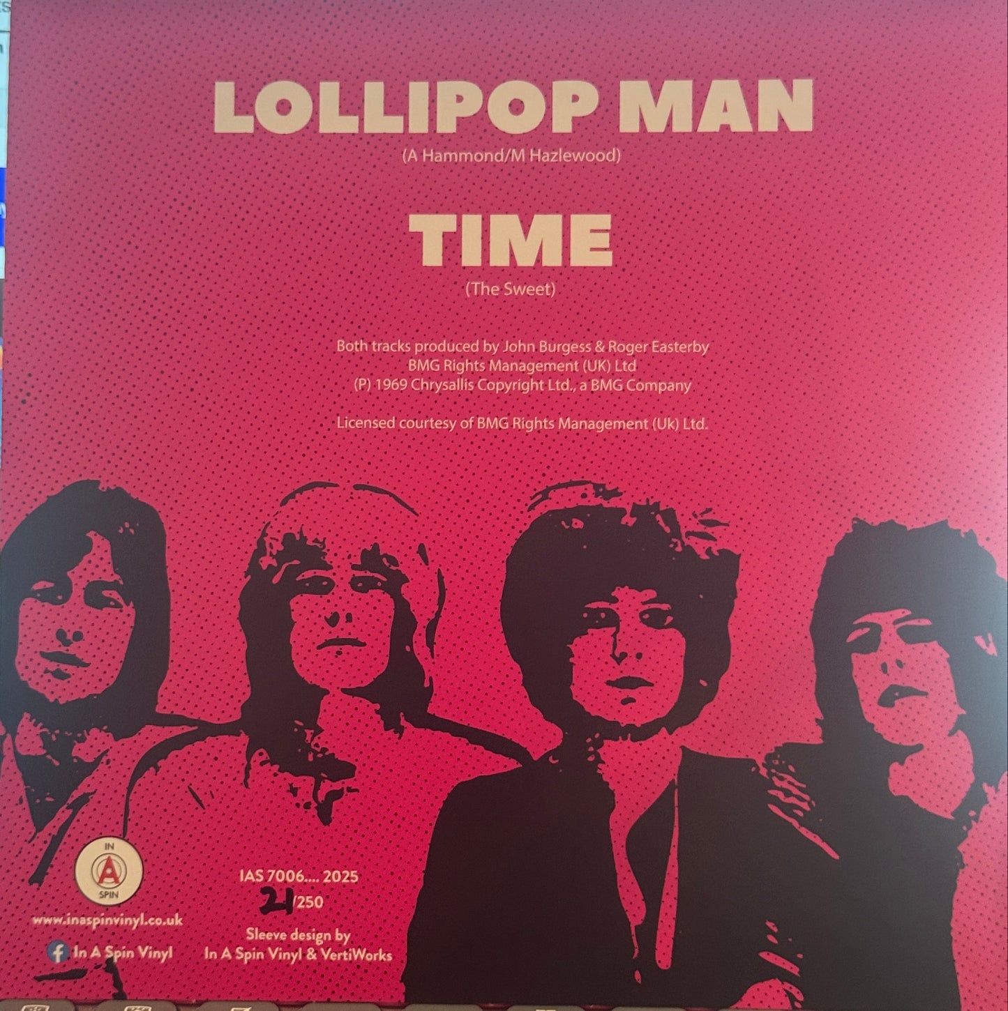 The Sweet – Lollipop Man / Time | 7" Vinyl Single | 2025 | In A Spin