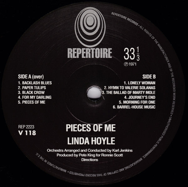 Linda Hoyle – Pieces Of Me LP Vinyl 2014 Reissue Repertoire Records