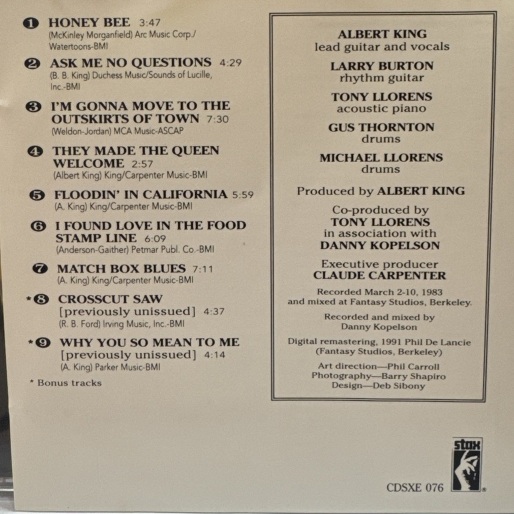 Albert King – Crosscut Saw: Albert King in San Francisco CD (Blues, Stax)