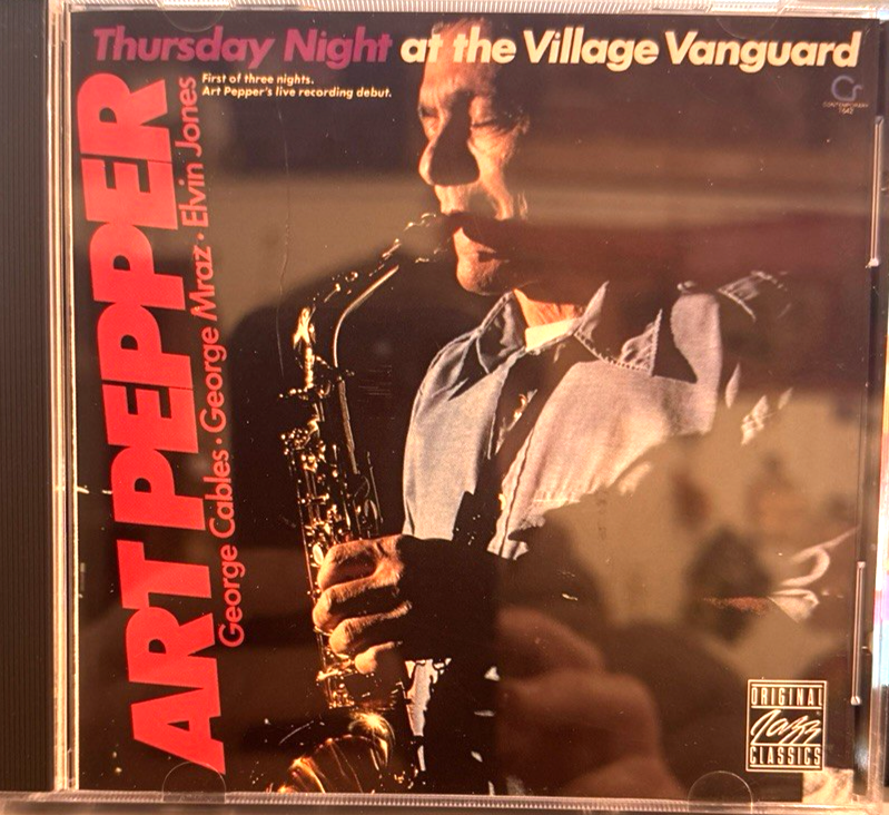 Art Pepper More For Les,Thursday Friday saturday  Night at the Village Vanguard