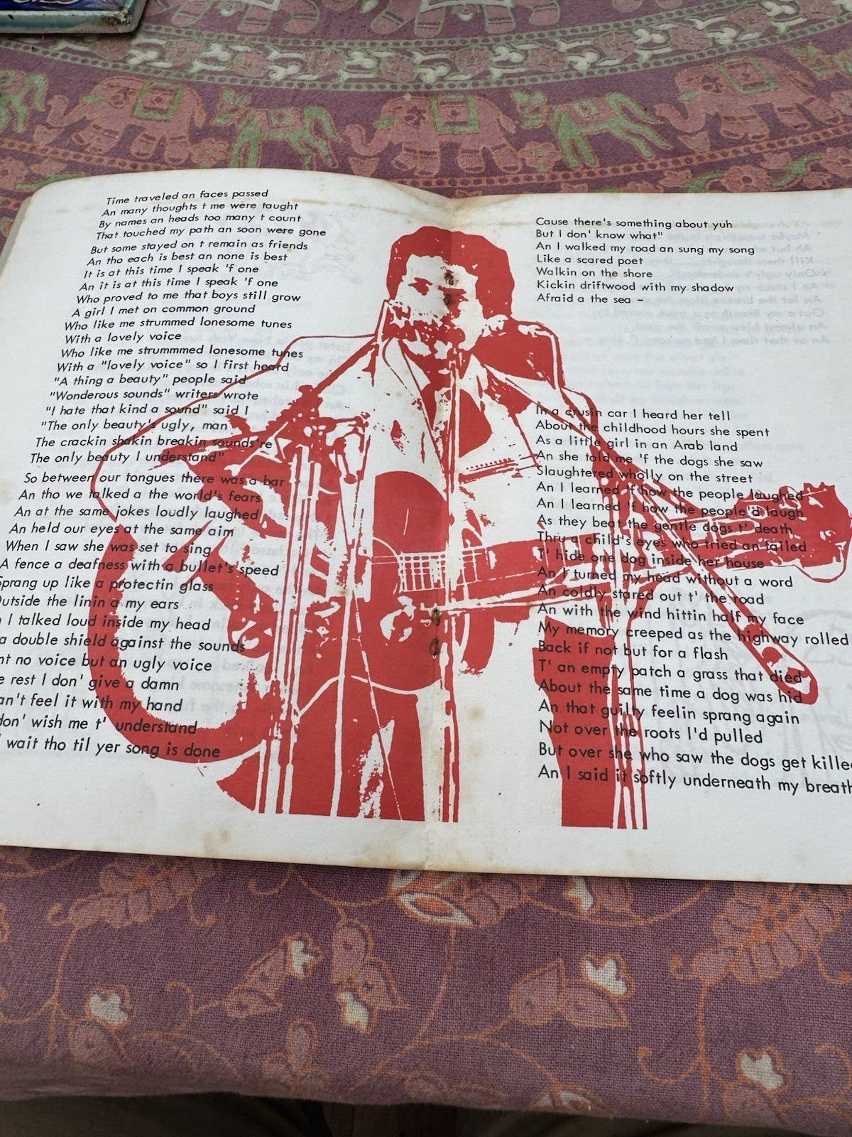 Bob Dylan – Poem to Joanie (Aloes Press, 1971/72) – Limited Edition of 300
