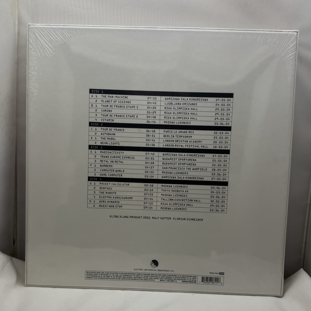 Kraftwerk: Minimum - Maximum. 4 LP 2005 UK Sealed Box Set. As New