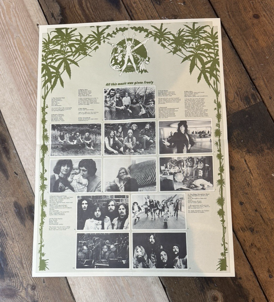 Glastonbury Fayre - The Electric Score, 3xLP, (Vinyl) original rare Bowie Bolan
