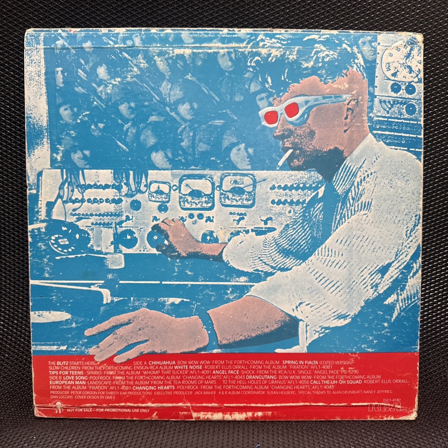 Various – Blitz: 1981 RCA promo LP of new wave, synth-pop & art rock rarities