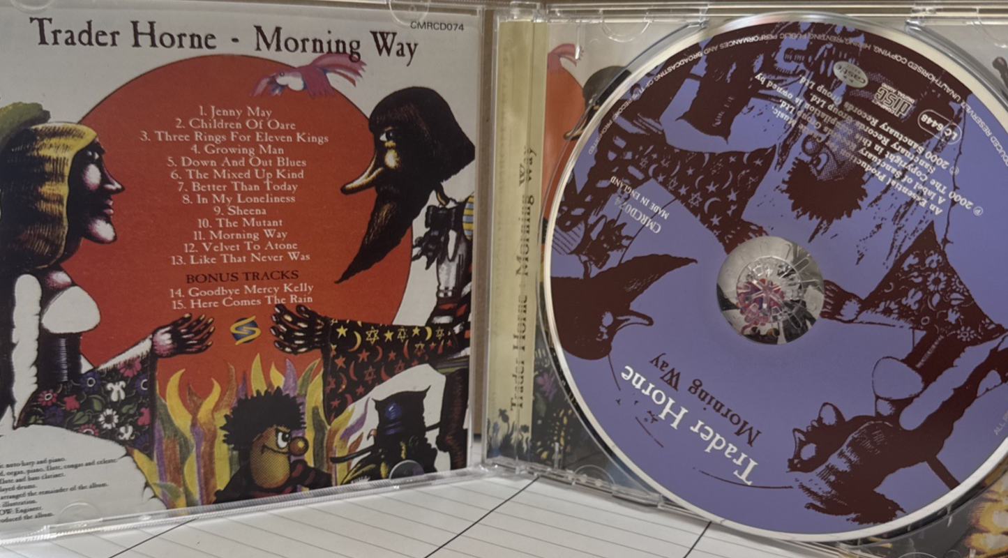 Trader Horne Morning Way CD (2000 Reissue) Castle Music Psychedelic Folk Album