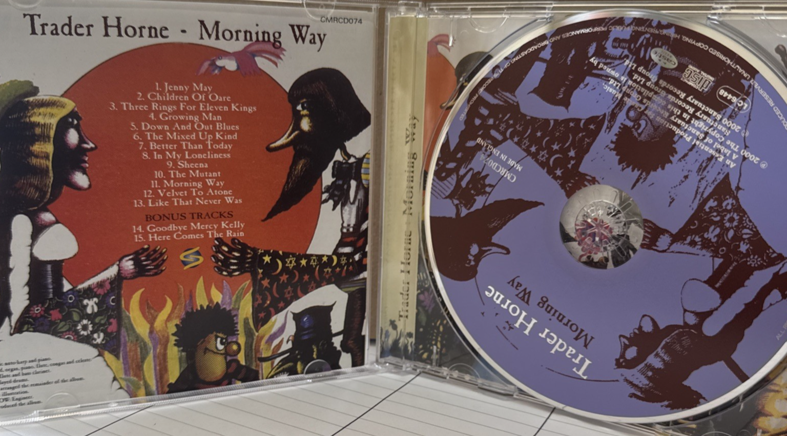 Trader Horne Morning Way CD (2000 Reissue) Castle Music Psychedelic Folk Album