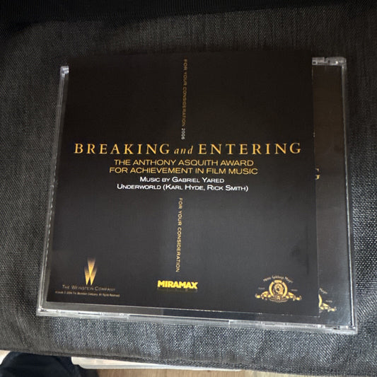 BREAKING & ENTERING : GABRIEL YARED / KARL HYDE - 2006 MIRAMAX AWARD PROMO CDr