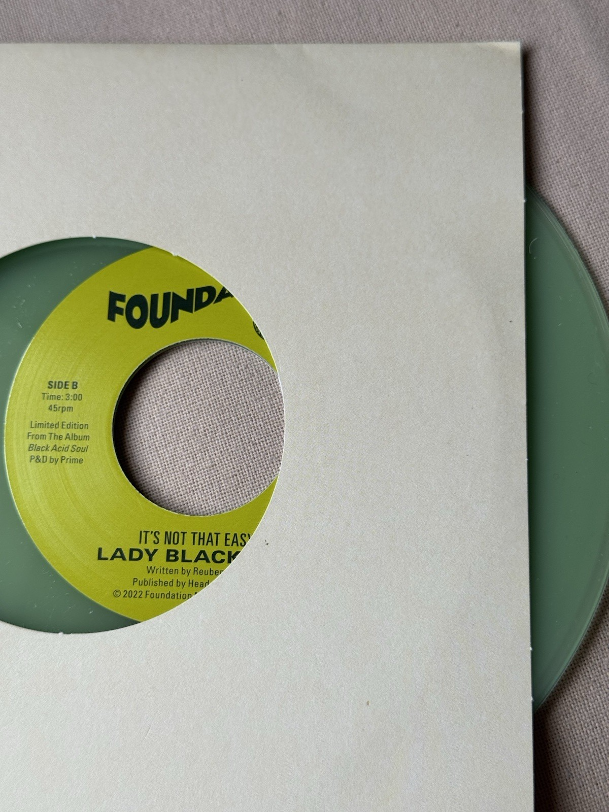 Lady Blackbird – Did Somebody Make A Fool: RSD 2022 soul-jazz 7" on green vinyl