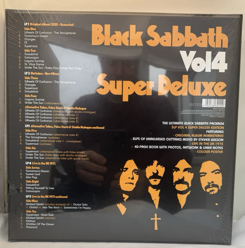 Black Sabbath – Vol. 4 Super Deluxe 5LP Box Set | Vinyl | 2021 | BMG