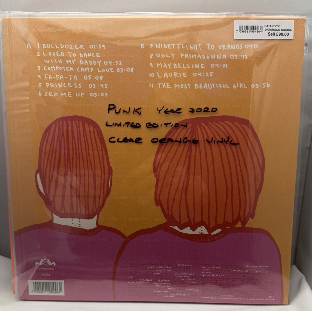 Datarock RSD LP in Orange clear Vinyl 2020 sealed shrink