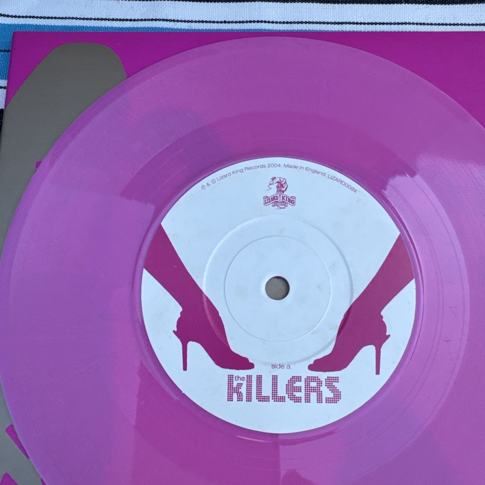 The Killers / Somebody Told Me 2004 UK PINK Vinyl Lizard King Records LIZARD009X
