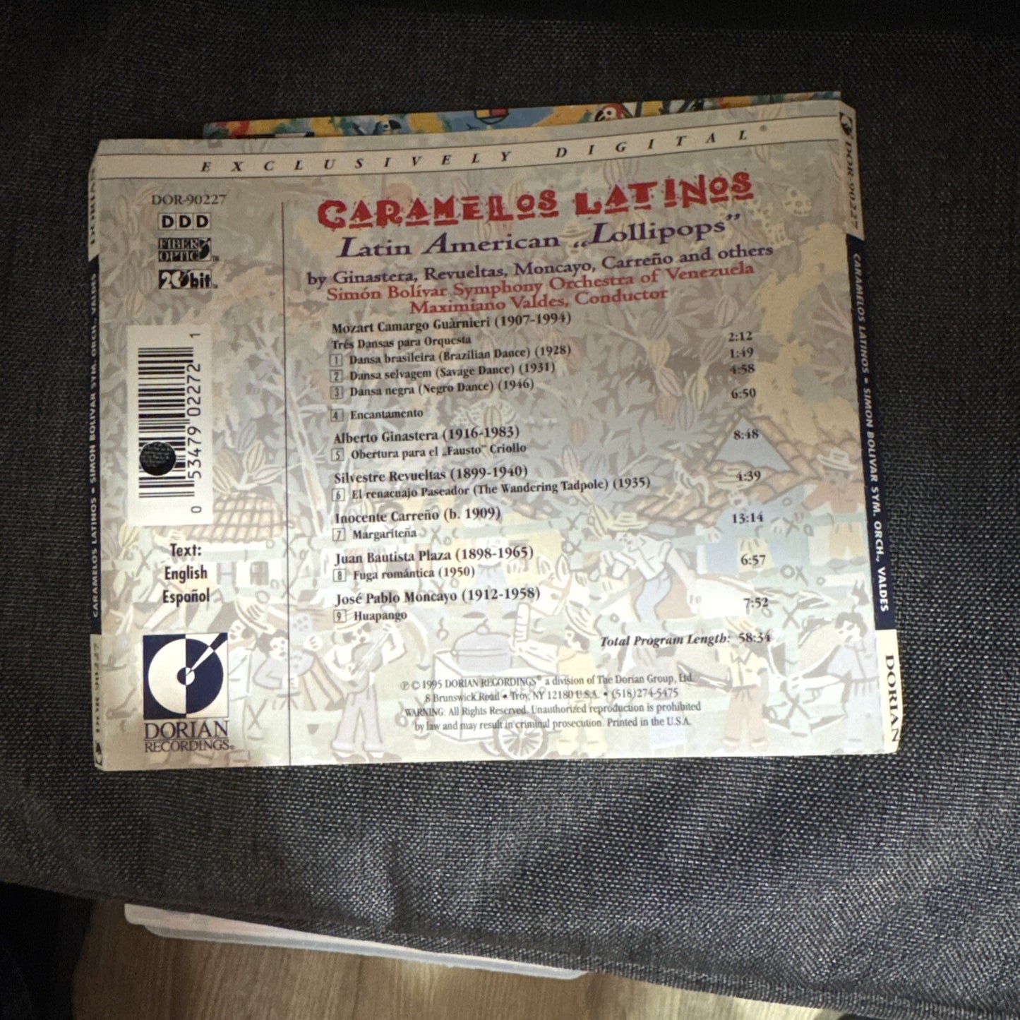 Caramelos Latinos - Latin American 'Lollipops'  Maximiano Valdez CD