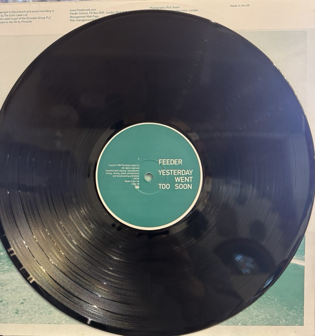 Feeder ‎– Yesterday Went Too Soon Echo ‎– ECHLP 28 Vinyl, LP, Album 1999 RARE