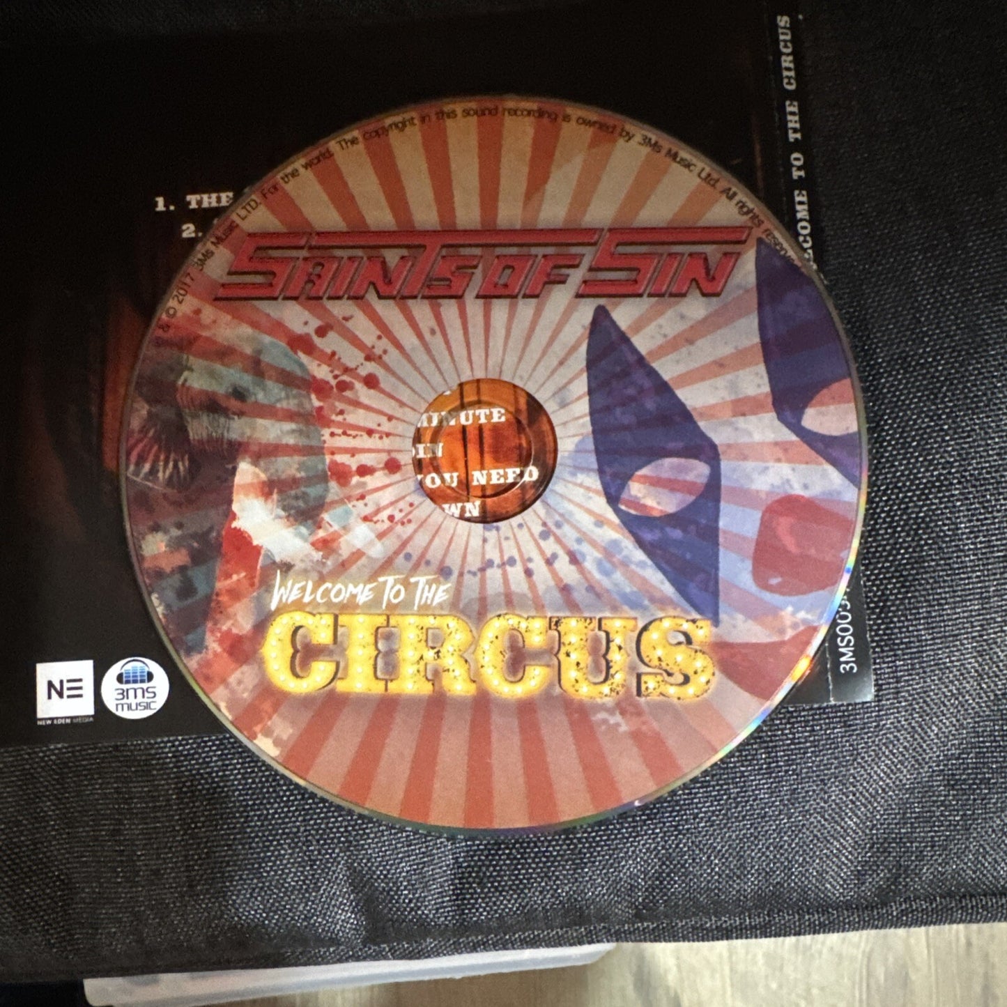 Saints Of Sin  Welcome To The Circus  3ms Music – 3MS009CD 13 Tracks VG+
