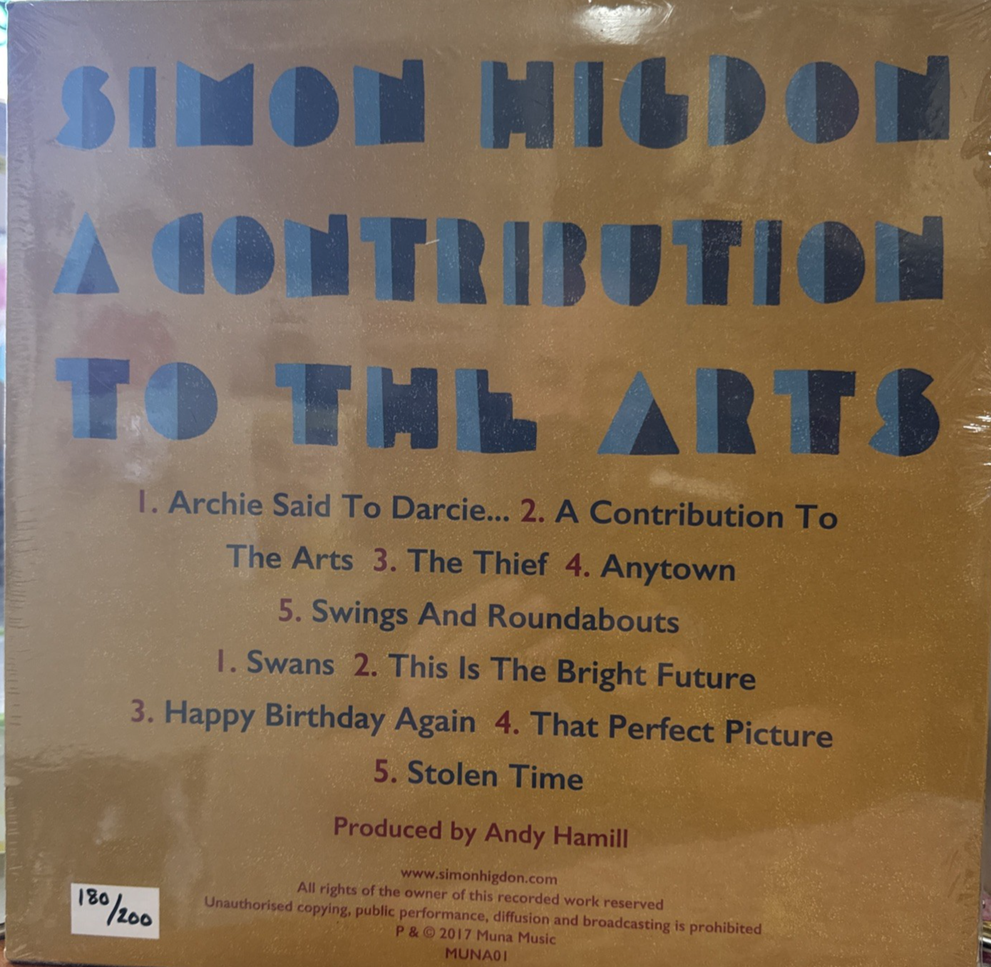 SIMON HIGDON A Contribution To The Arts Vinyl LP! New & Sealed!
