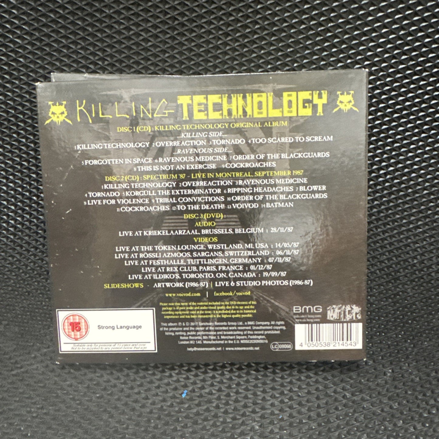 Voivod – Killing Technology CD + DVD Sci-fi thrash metal classic & raw riffs VG+