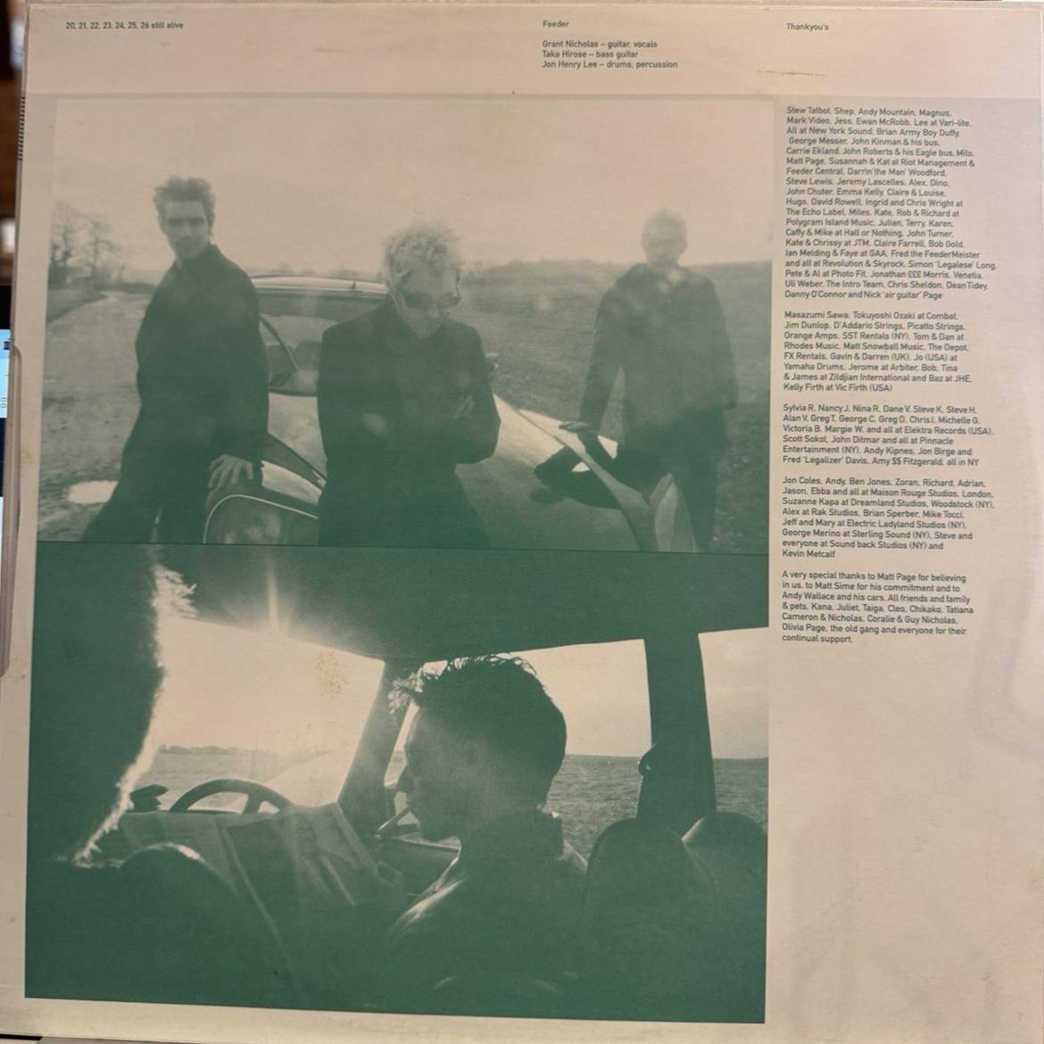 Feeder ‎– Yesterday Went Too Soon Echo ‎– ECHLP 28 Vinyl, LP, Album 1999 RARE