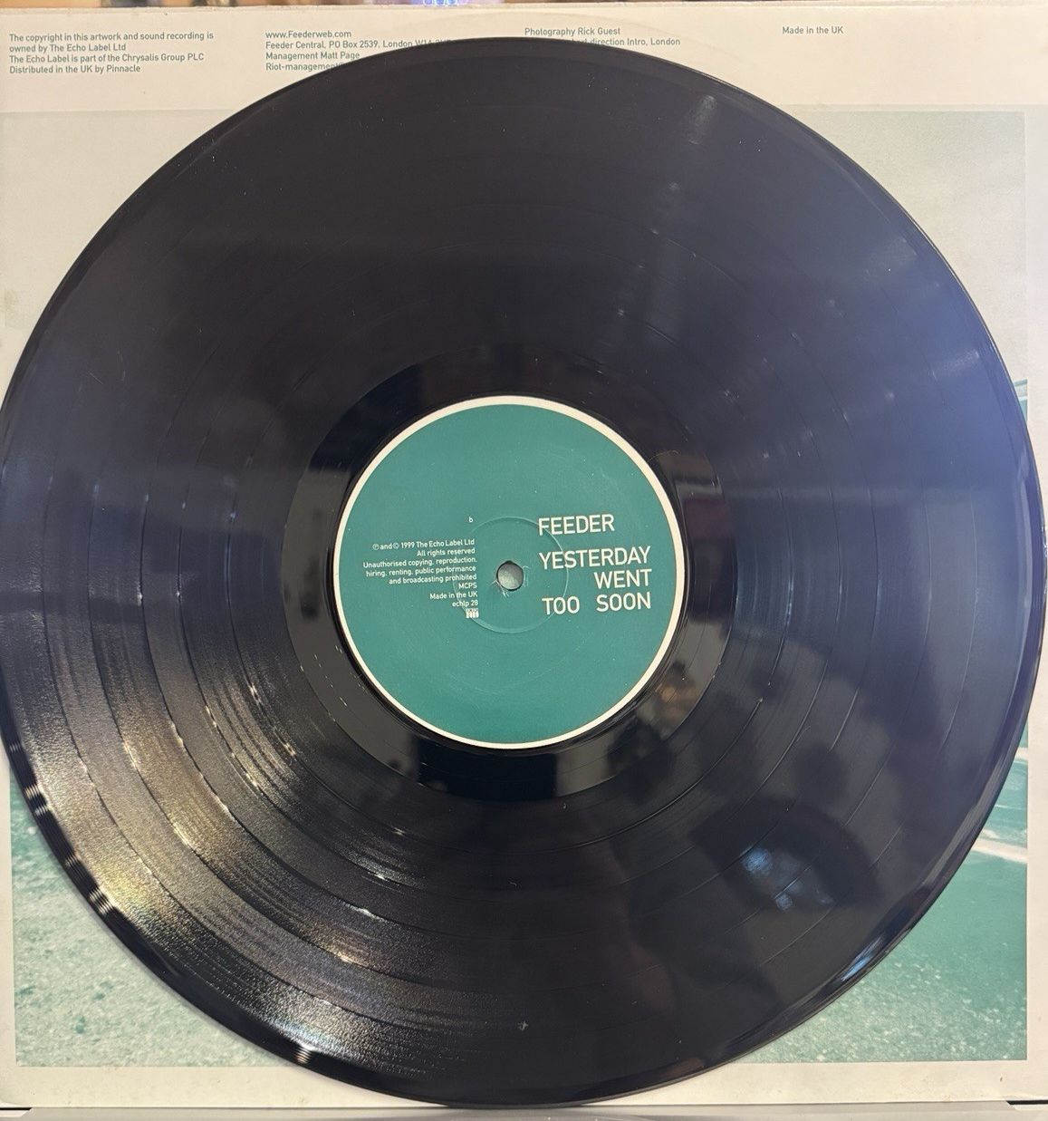 Feeder ‎– Yesterday Went Too Soon Echo ‎– ECHLP 28 Vinyl, LP, Album 1999 RARE