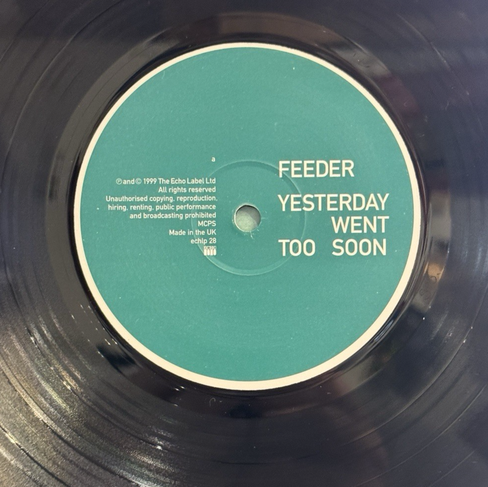 Feeder ‎– Yesterday Went Too Soon Echo ‎– ECHLP 28 Vinyl, LP, Album 1999 RARE