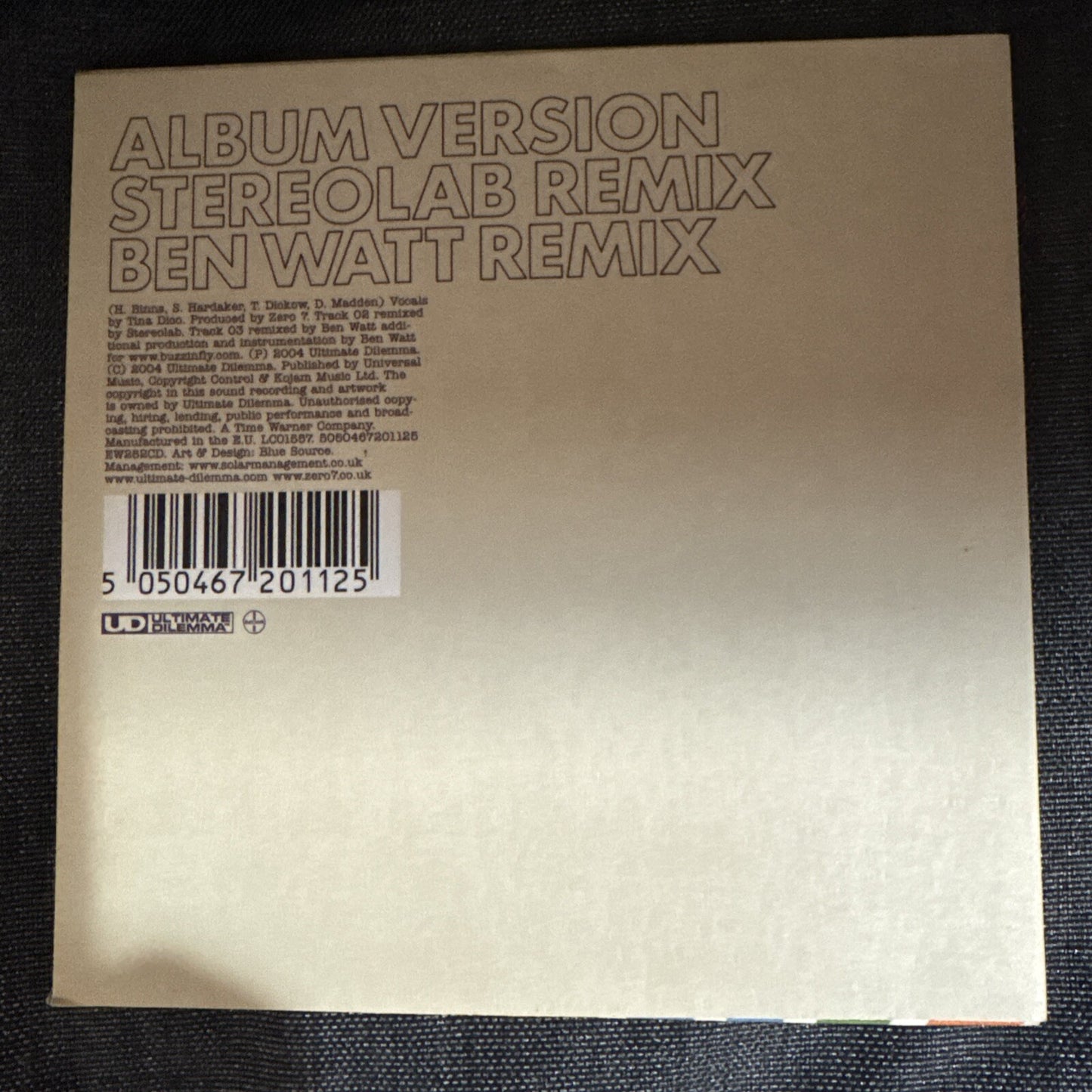 ZERO 7 - Home - CD - Single Import -stereolab ben watt mix