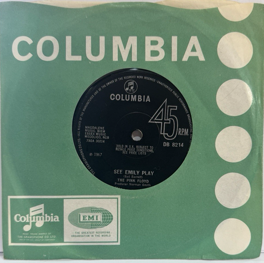 Pink Floyd – See Emily Play / The Scarecrow | UK 7" 45 Mono | 1967 | DB8214