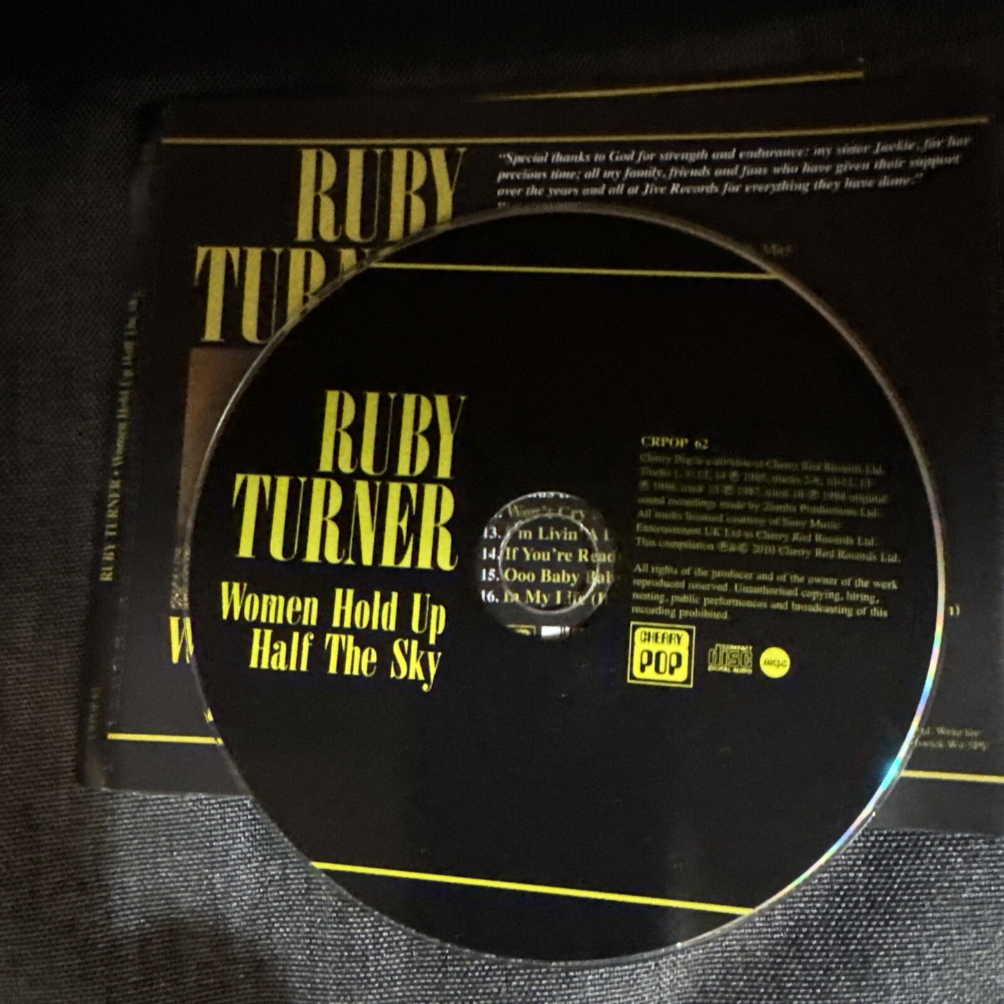 Ruby Turner - Women Hold Up Half the Sky CD Album (2010)