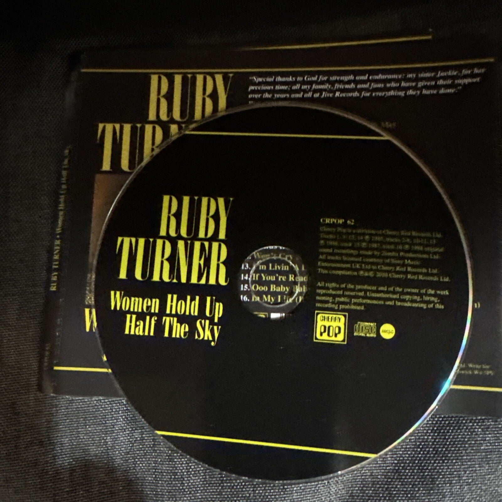 Ruby Turner - Women Hold Up Half the Sky CD Album (2010)