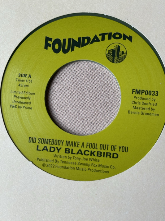 Lady Blackbird – Did Somebody Make A Fool: RSD 2022 soul-jazz 7" on green vinyl