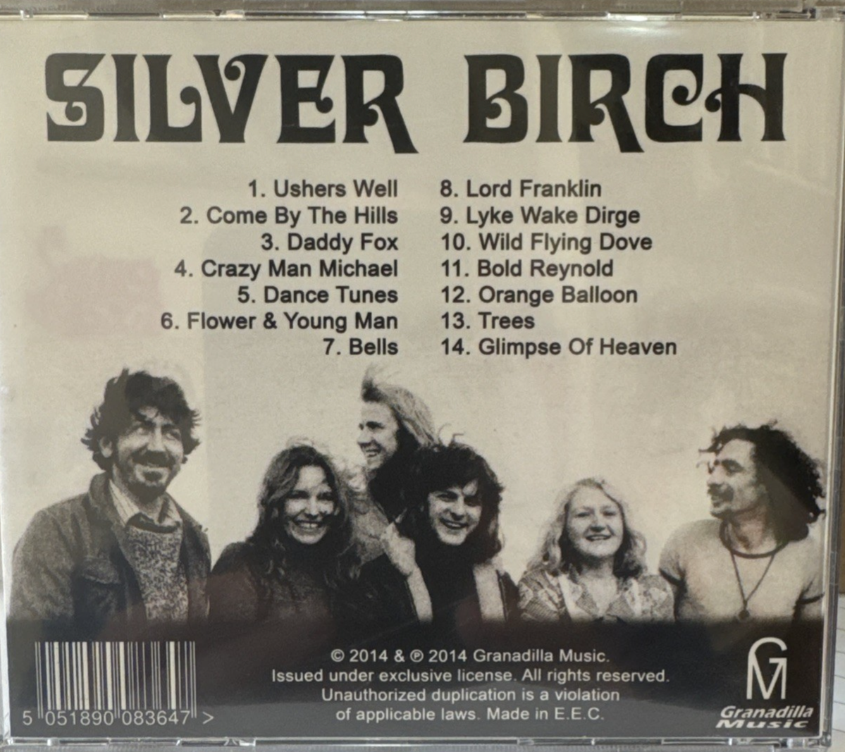 Silver Birch – Silver Birch CD – Granadilla Music – 2014 import