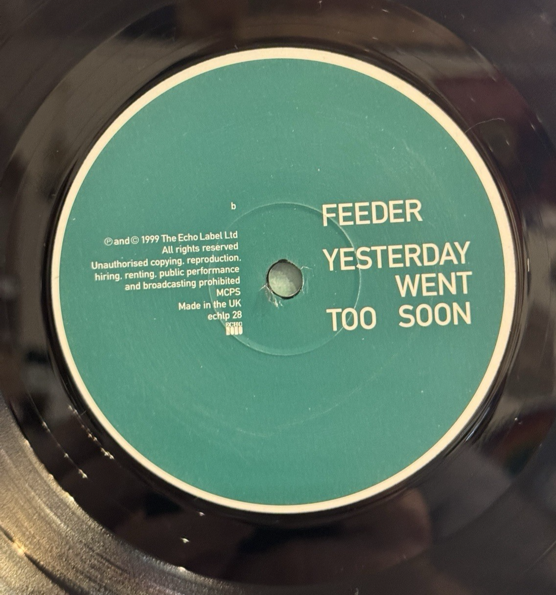 Feeder ‎– Yesterday Went Too Soon Echo ‎– ECHLP 28 Vinyl, LP, Album 1999 RARE