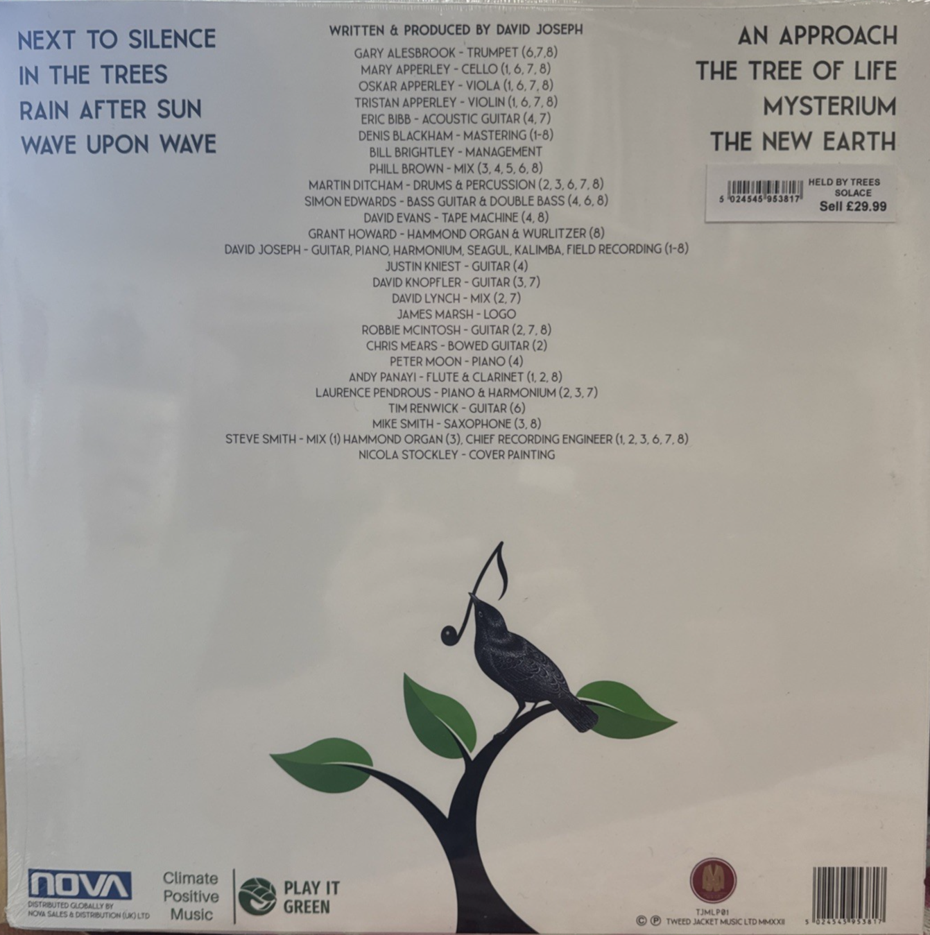 Held By Trees - Solace Tweed Jacket Music Ltd – TJMLP01 Vinyl 2022