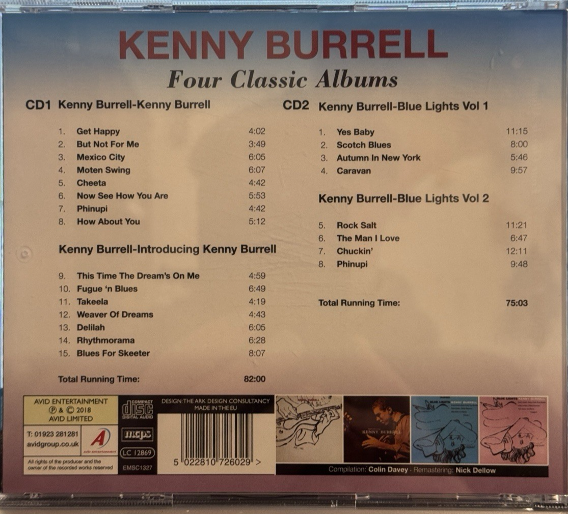 Four Classic Albums CD Kenny Burrell - Like New