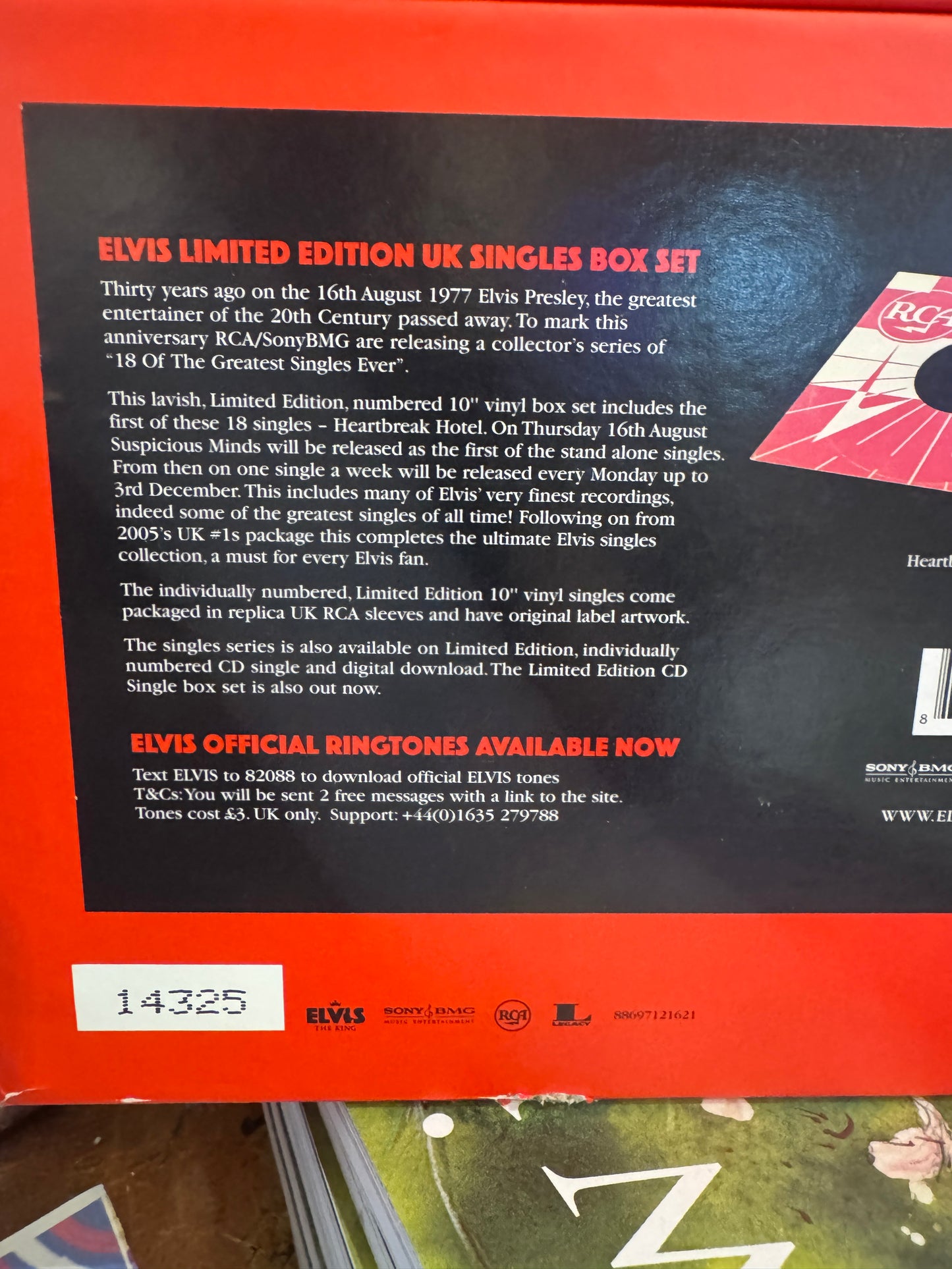 Elvis Presley 10" Vinyl Single Box Set