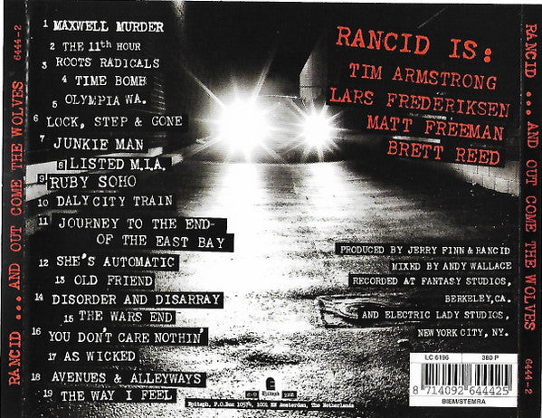 Rancid – ...And Out Come The Wolves