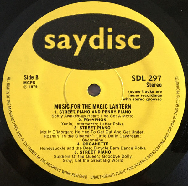 Music For The Magic Lantern