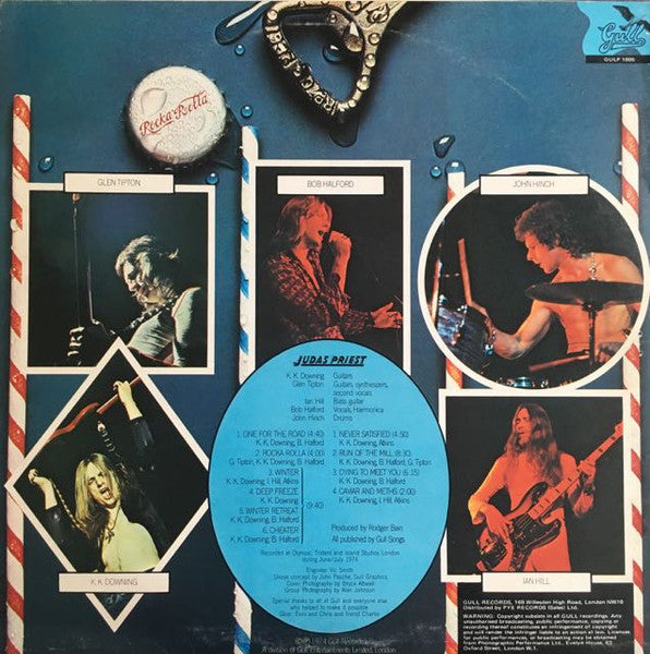 Judas Priest – Rocka Rolla | LP Vinyl | 1978 UK | Gull GULP1005